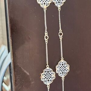 Elegant Gold and Silver Women's Necklace & earrings